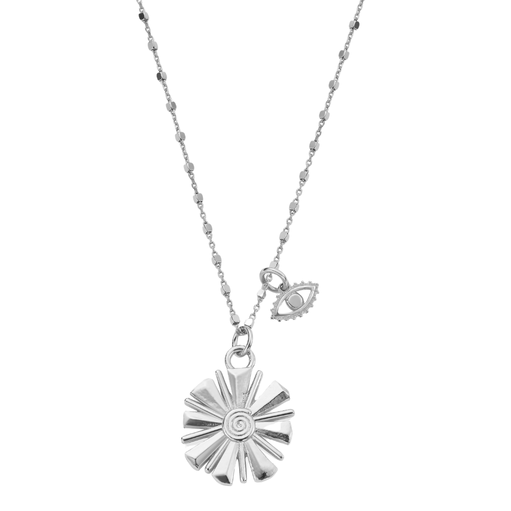 Chlobo Silver Guiding Energy Necklace