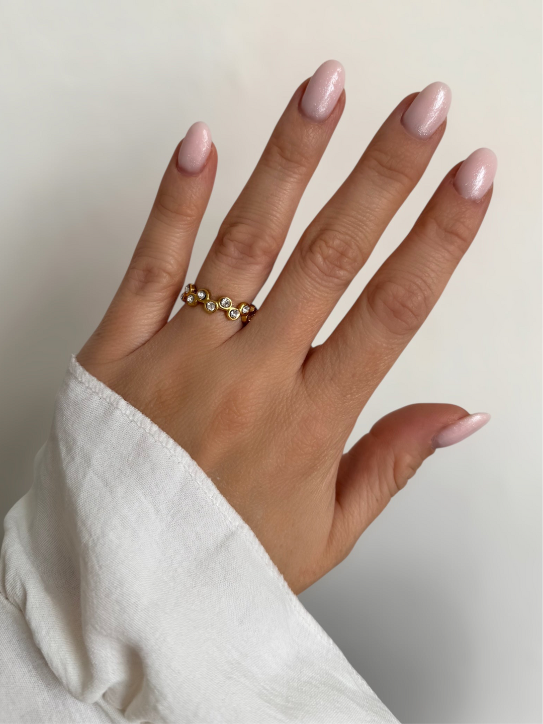 Mococo Essentials Gold Adjustable Cluster Ring