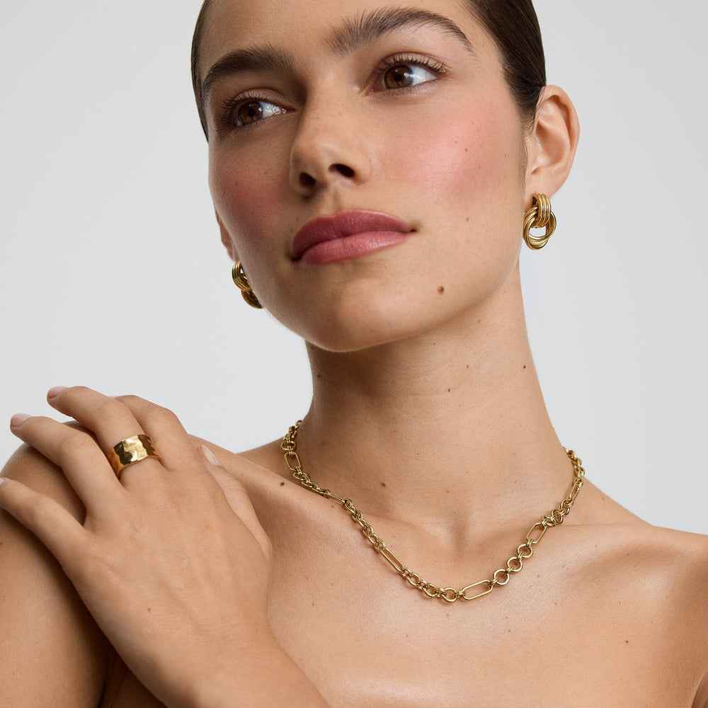 D.Louise Eternal Link Chain Necklace Gold - Mococo
