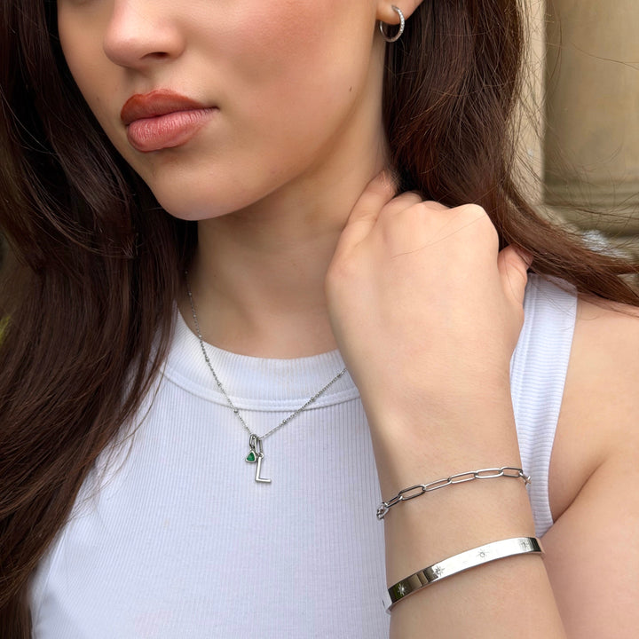 Mococo  Silver Star Bangle