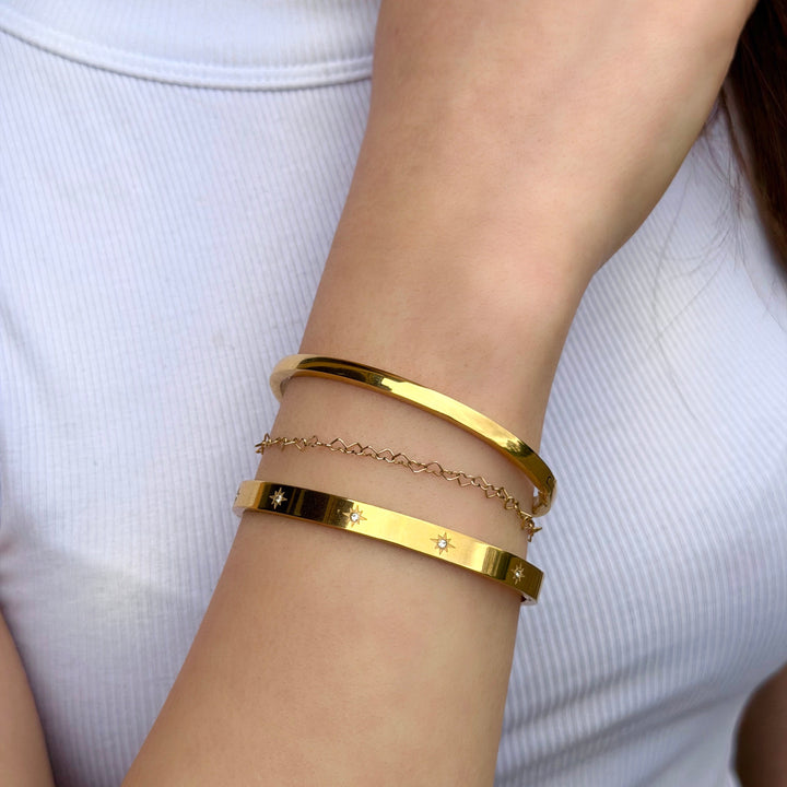 Mococo  Gold Classic Bangle