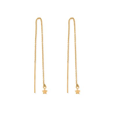 ChloBo Silver and Gold Dream Achiever Pull Through Earrings