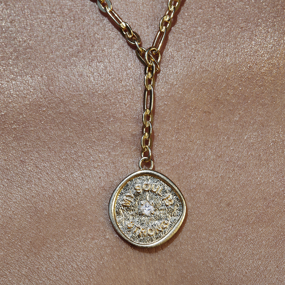 ChloBo Gold My Soul Is Strong Necklace