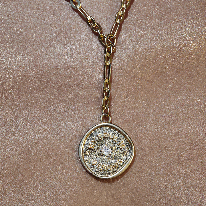 ChloBo Gold My Soul Is Strong Necklace