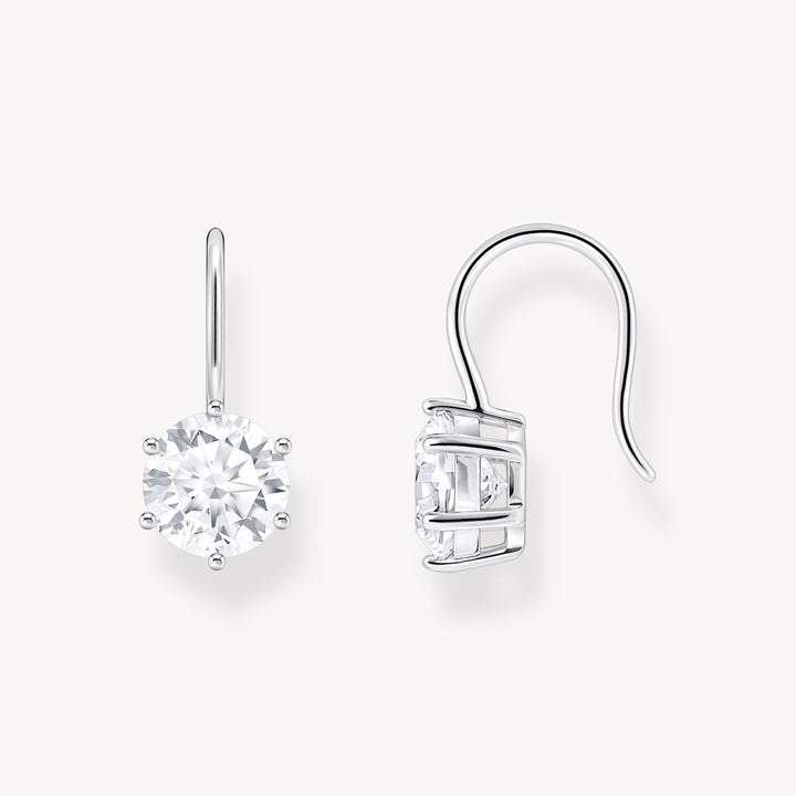 Thomas Sabo Elegant Drop Earrings with Cabochon-Cut Zirconia