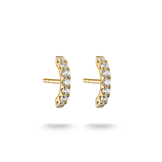 Thomas Sabo Gold Stud Earrings with White Zirconia - MococoThomas SaboH2378-M01-14Earrings