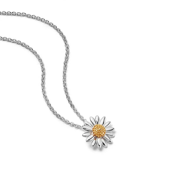Faux Pearl Beaded Daisy Flower Charm Necklace | GIGILAND UK | SilkFred US