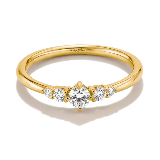 Thomas Sabo Gold Trio Stone Ring