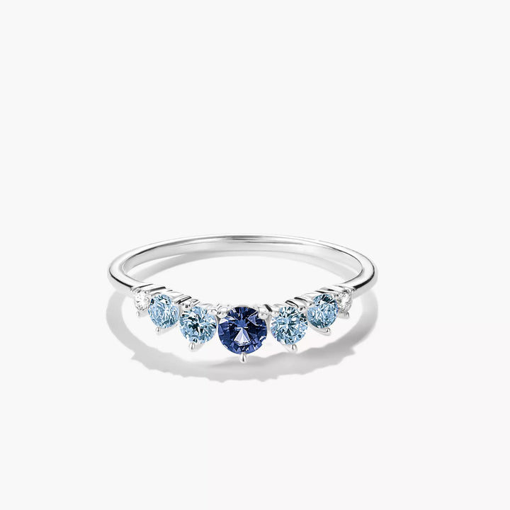 Thomas Sabo Silver Ring with Blue Stones