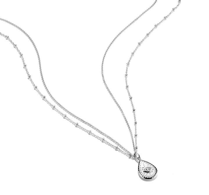 Thomas Sabo Silver Silver Eye Double Necklace with Zirconia Elyndra