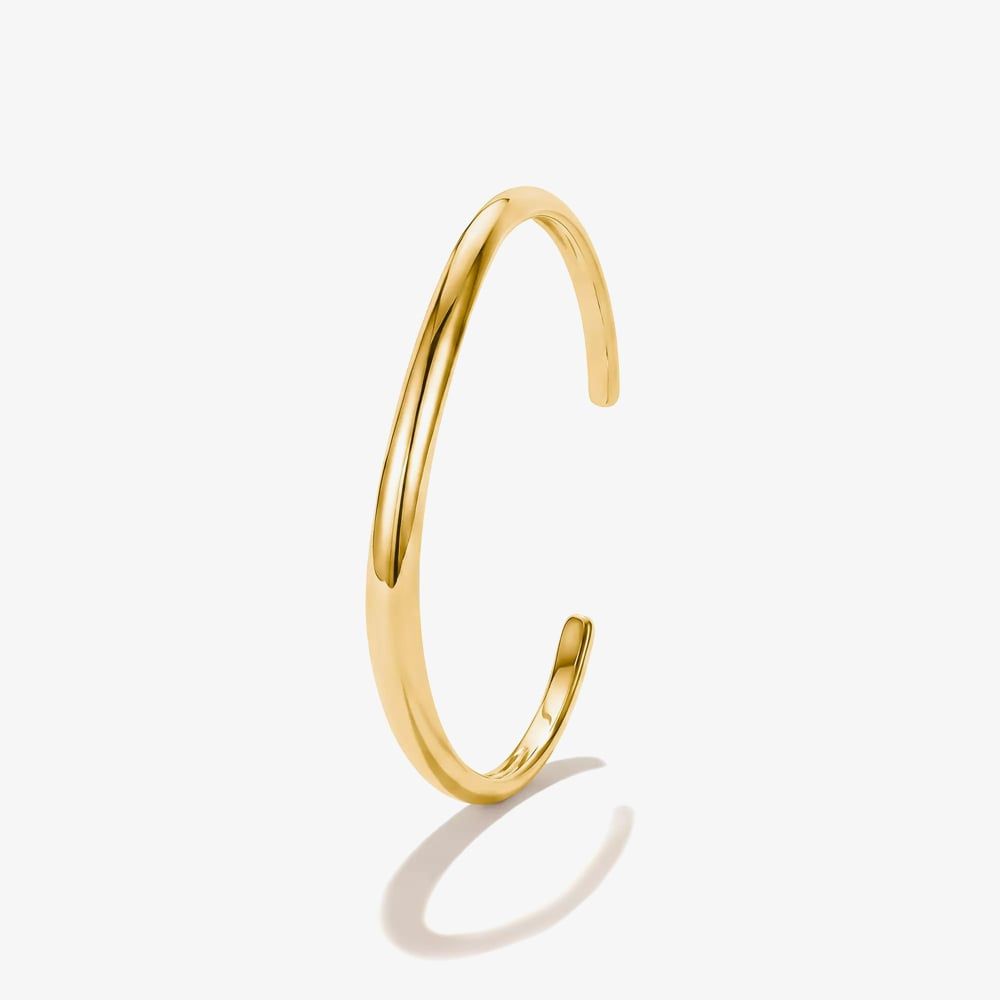 Thomas Sabo Gold Bangle with Wave Design