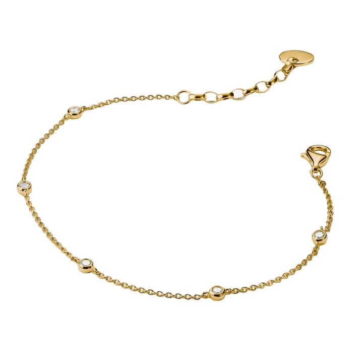 Thomas Sabo Gold Bracelet with White Zirconia