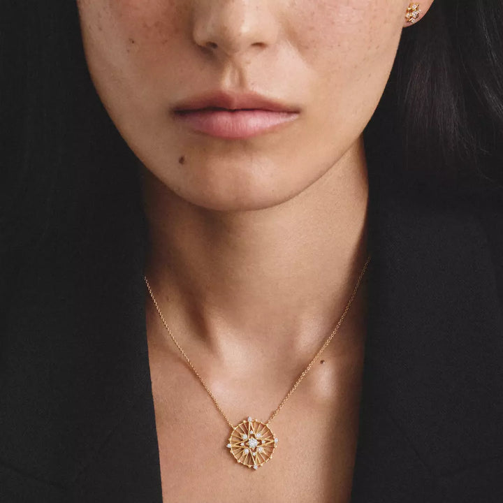 Thomas Sabo Gold Necklace with White Zirconia