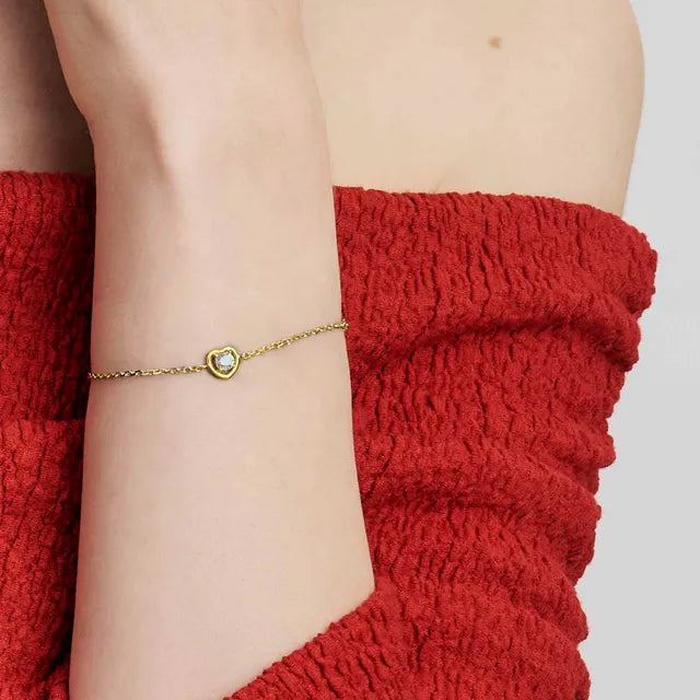 Nomination Gold Cosmiclove Heart Bracelet