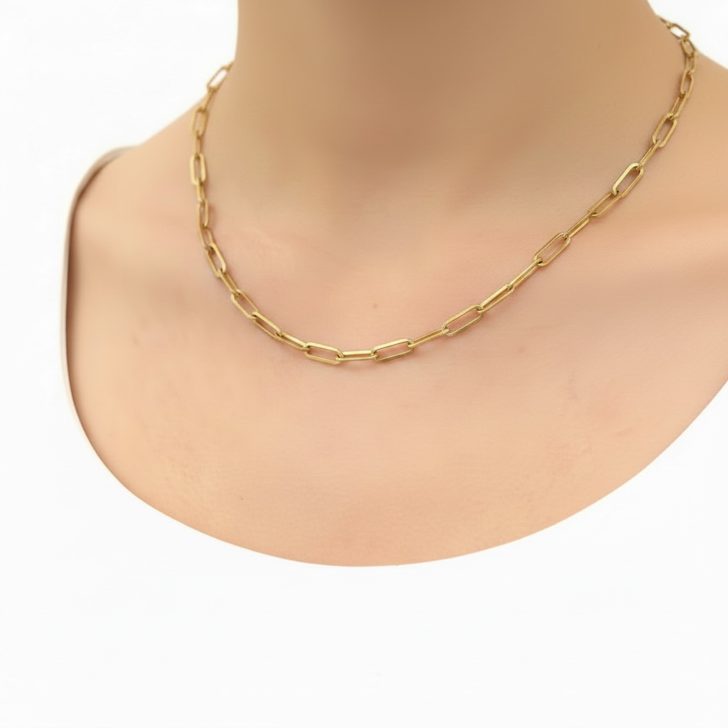 Mococo Gold Link Chain Necklace