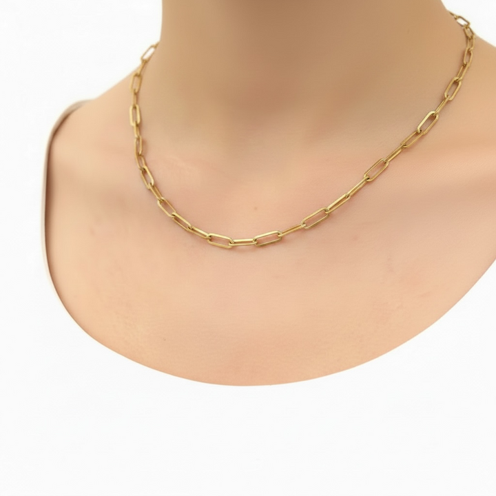 Mococo Gold Link Chain Necklace