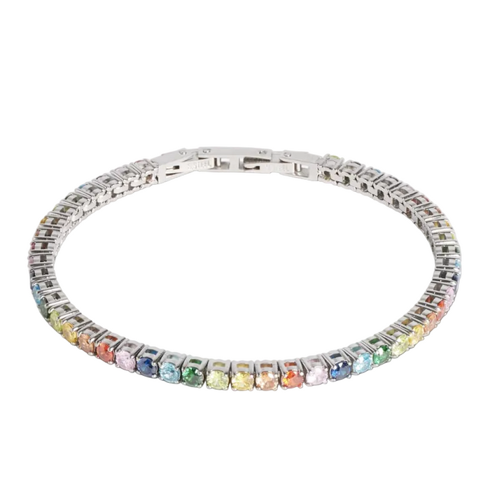 Coeur De Lion Silver Multicolour Tennis Bracelet
