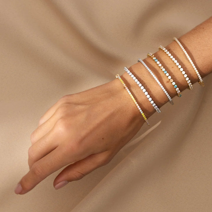 Coeur De Lion Silver Multicolour Tennis Bracelet