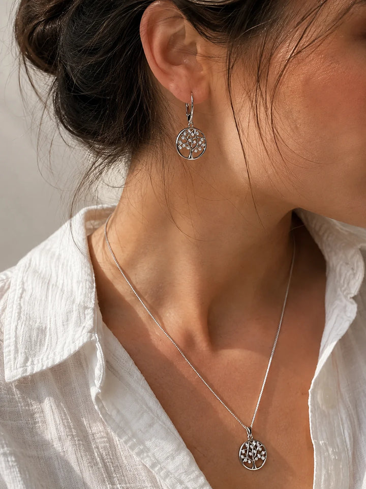 Ola Silver Tree of Life Pendant Necklace