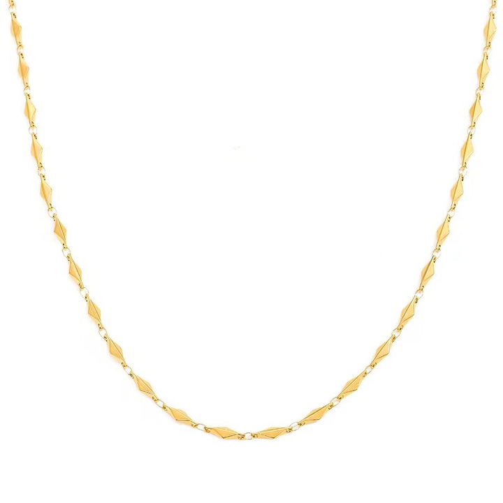 Mococo Gold Prism Necklace
