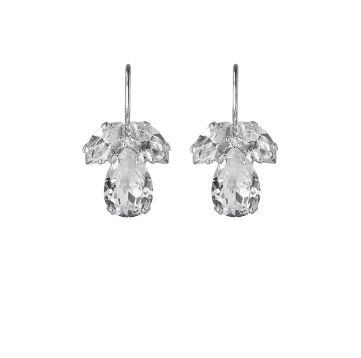 Caroline Svedbom Silver Petite Timo Crystal Earrings