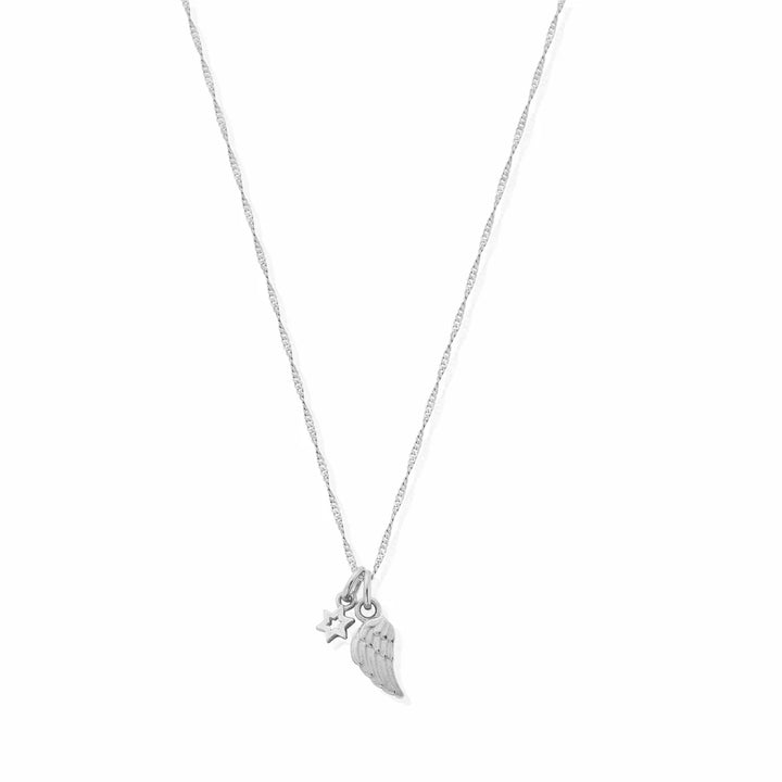 ChloBo Silver Tiny Twisted Rope Chain Guidance Necklace