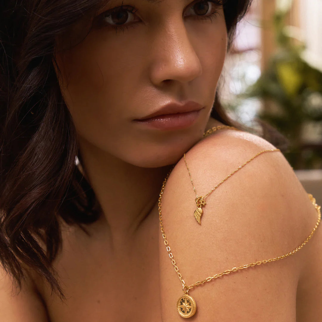 ChloBo Silver Tiny Twisted Rope Chain Guidance Necklace