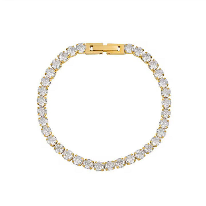 Mococo Essentials Gold Tennis Bracelet