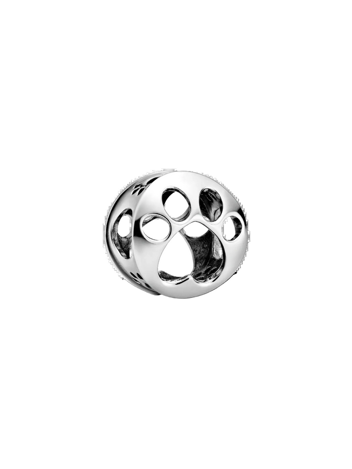 Pandora Silver Openwork Paw Print Charm