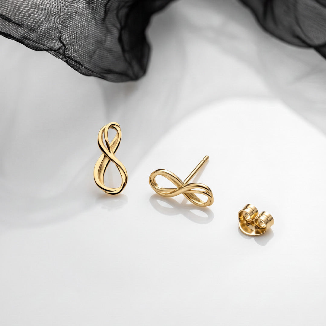 Kit Heath Gold Mini Infinity Stud Earrings