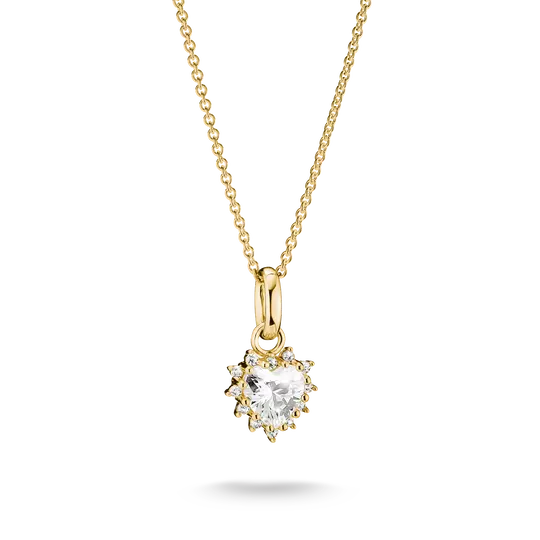 Thomas Sabo Gold Chain with White Heart-cut Zirconia - MococoThomas SaboKE2386-M01-14-L45VNecklaces