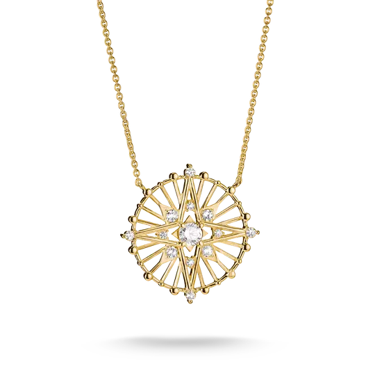 Thomas Sabo Gold Necklace with White Zirconia - MococoThomas SaboKE2393-M01-14-L45VNecklaces