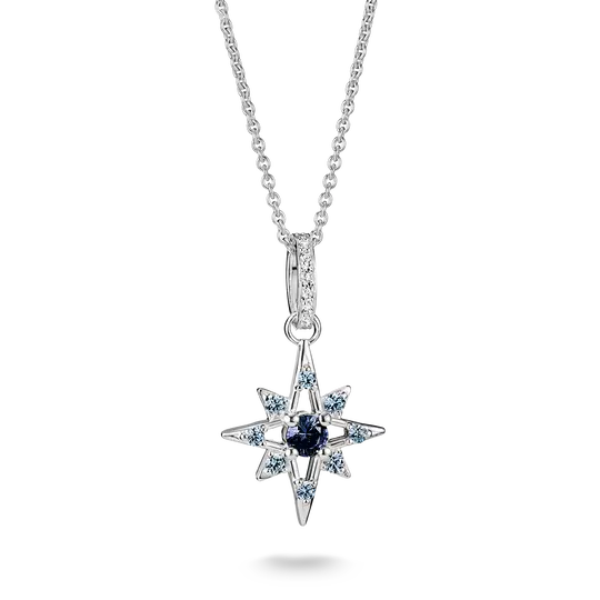 Thomas Sabo Silver Star Necklace with Blue Stones - MococoThomas SaboKE2394-166-1-L50Necklaces