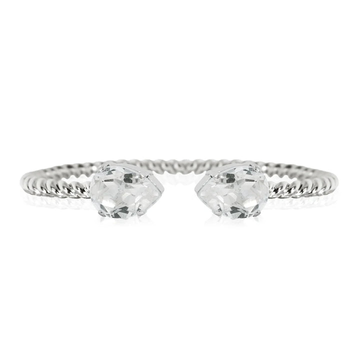 Caroline Svedbom Silver Mini Drop Crystal Bracelet