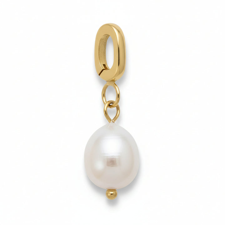 Mococo Gold Freshwater Pearl Clip-On Charm