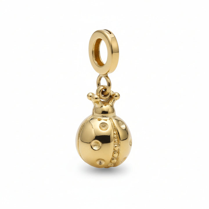 Mococo Gold Lovebug Ladybird Clip-On Charm