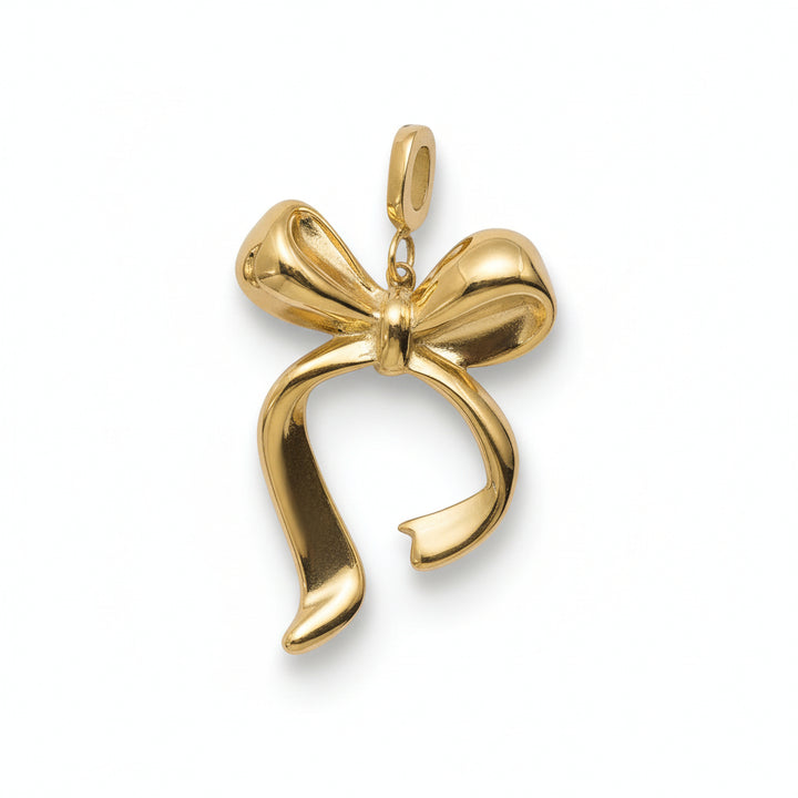 Mococo Gold Signature Bow Clip-On Charm