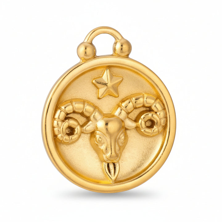 Mococo Gold Aries Clip-On Charm