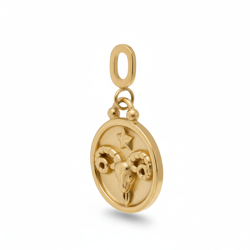Mococo Gold Aries Clip-On Charm