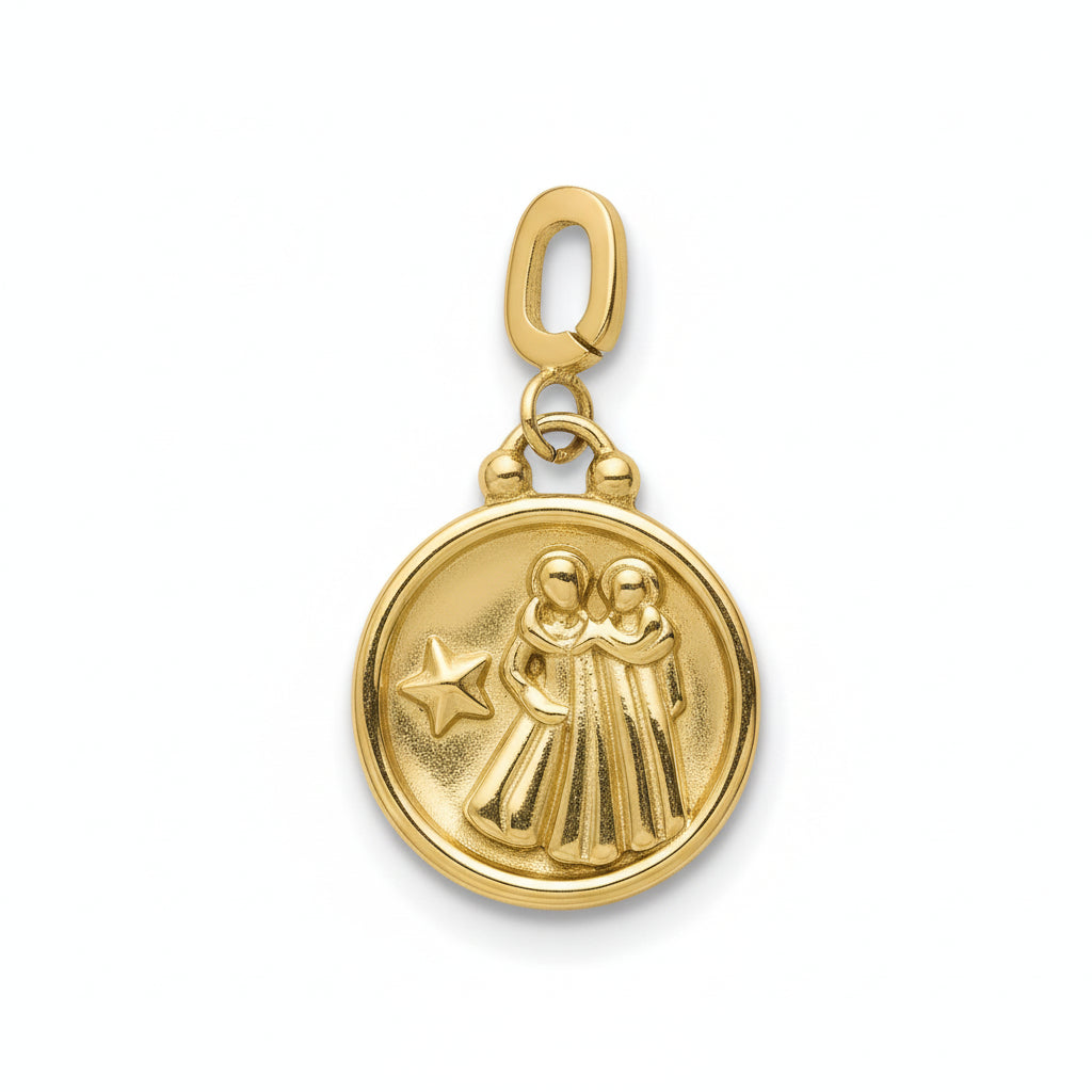 Mococo Gold Gemini Clip-On Charm