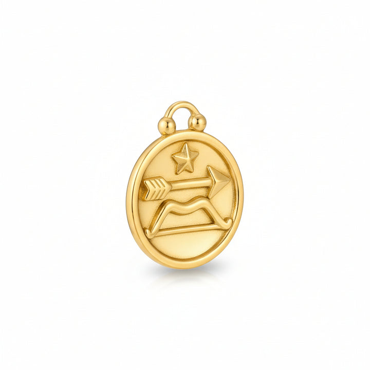 Mococo Gold Sagittarius Clip-On Charm