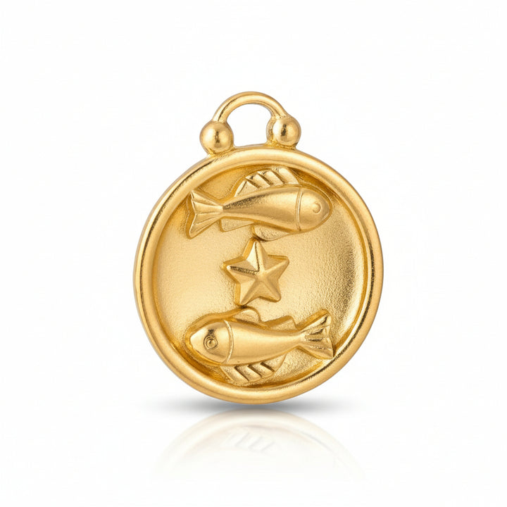 Mococo Gold Piscies Clip-On Charm
