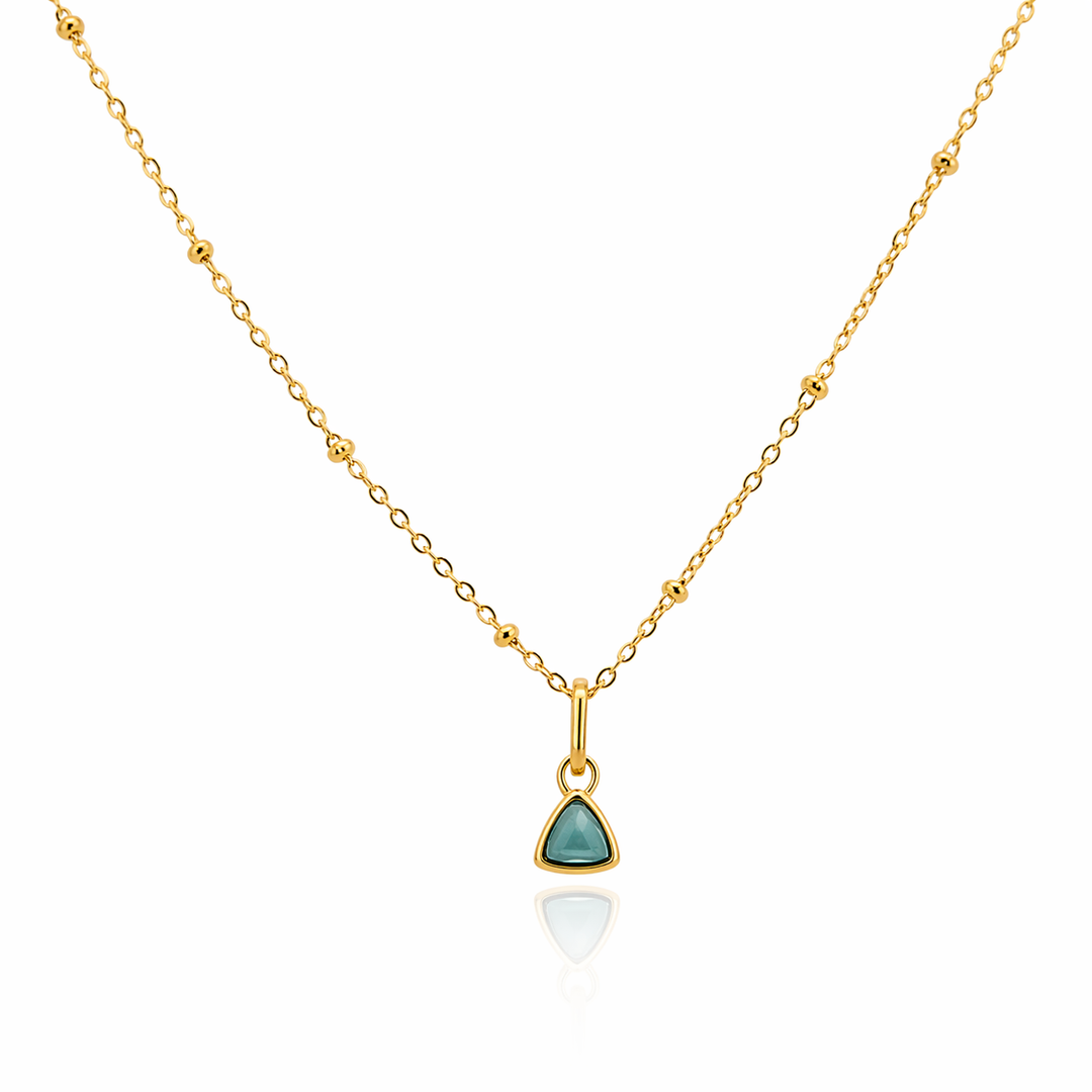 Mococo Gold Birthstone Necklace