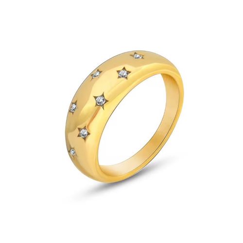 Mococo Gold Multi Star Ring