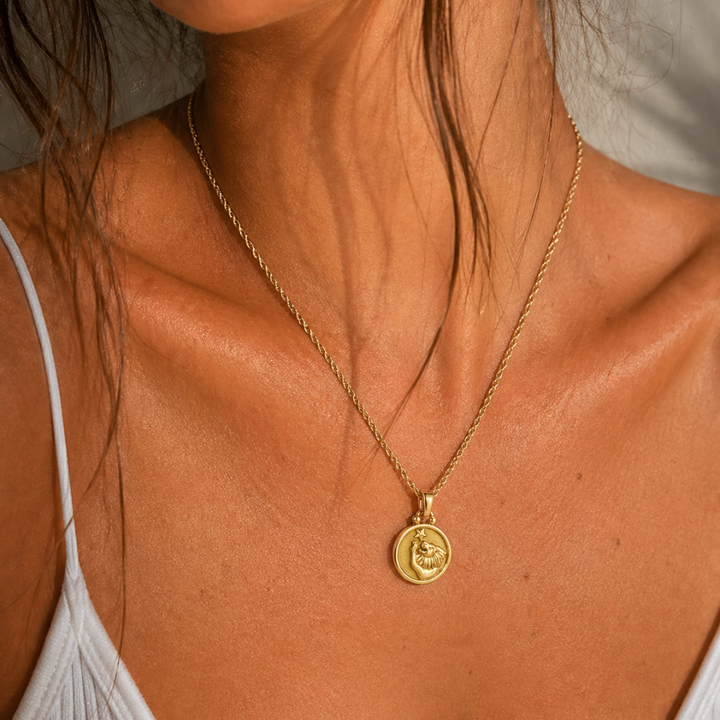Mococo Gold Zodiac Necklace
