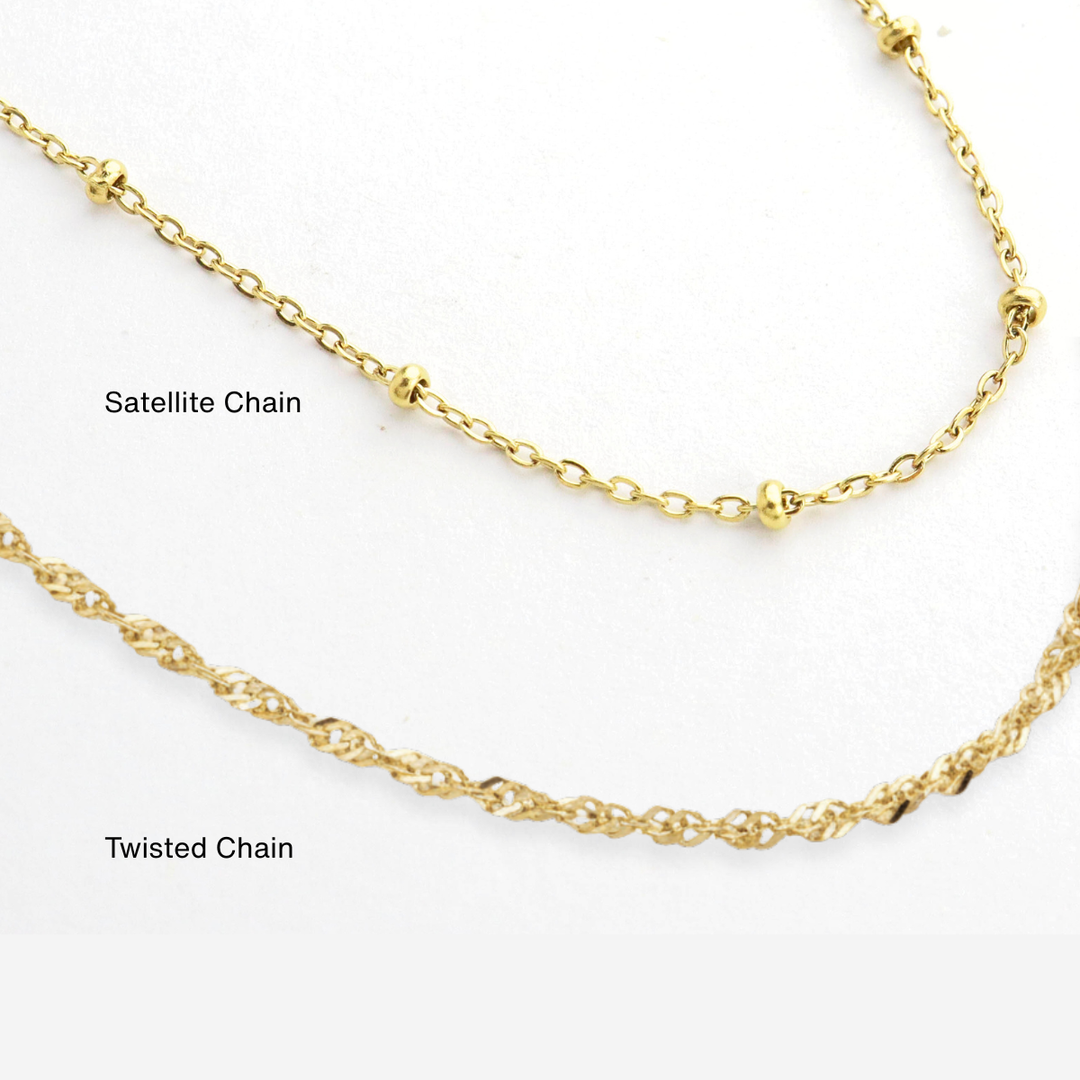 Mococo Personalised Gold Engraveable Heart Necklace