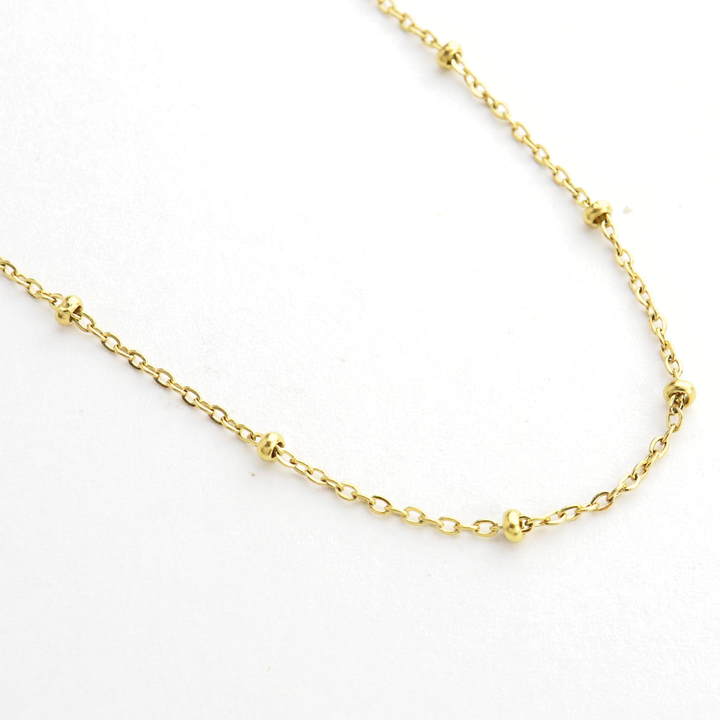 Mococo Gold Satellite Chain Necklace