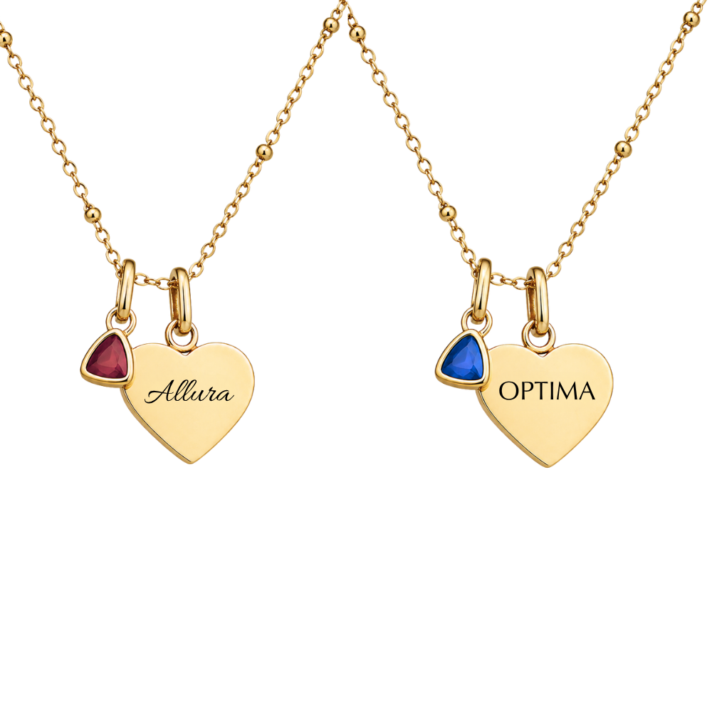 Mococo Gold Personalised Circle Charm Necklace