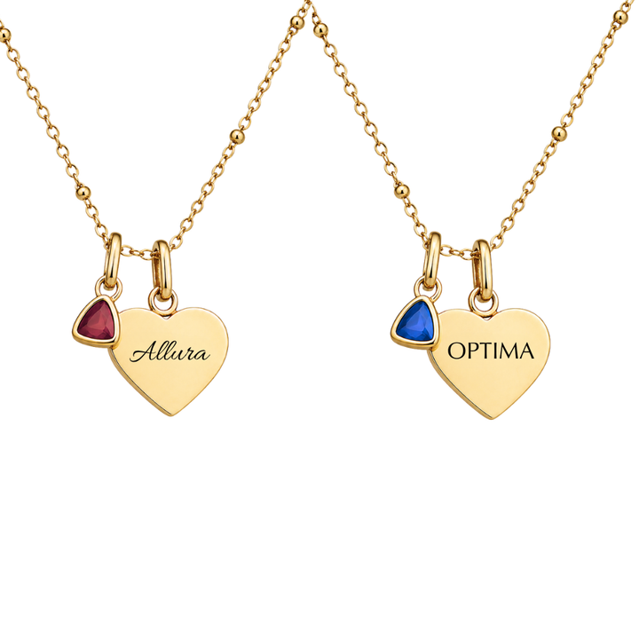 Mococo Gold Personalised Circle Charm Necklace