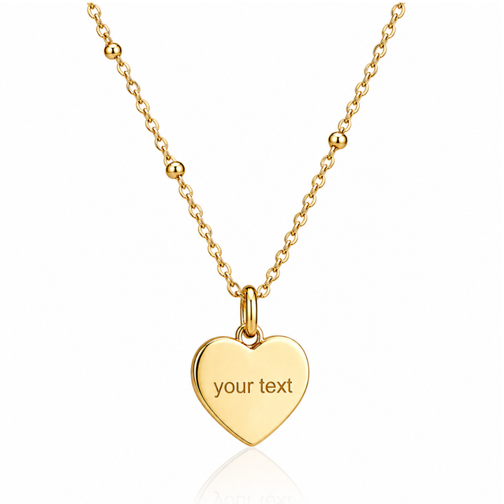 Mococo Gold Personalised Circle Charm Necklace